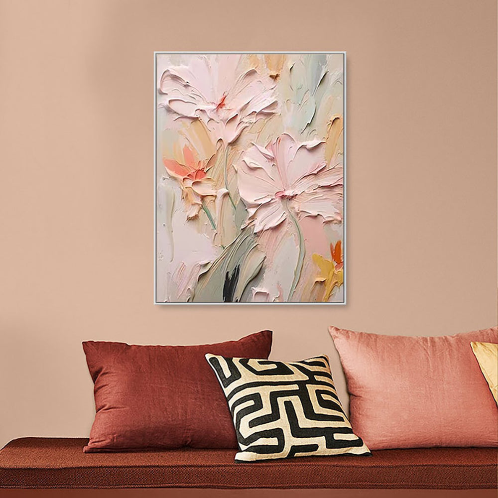 Thick Texture Floral Oil Painting