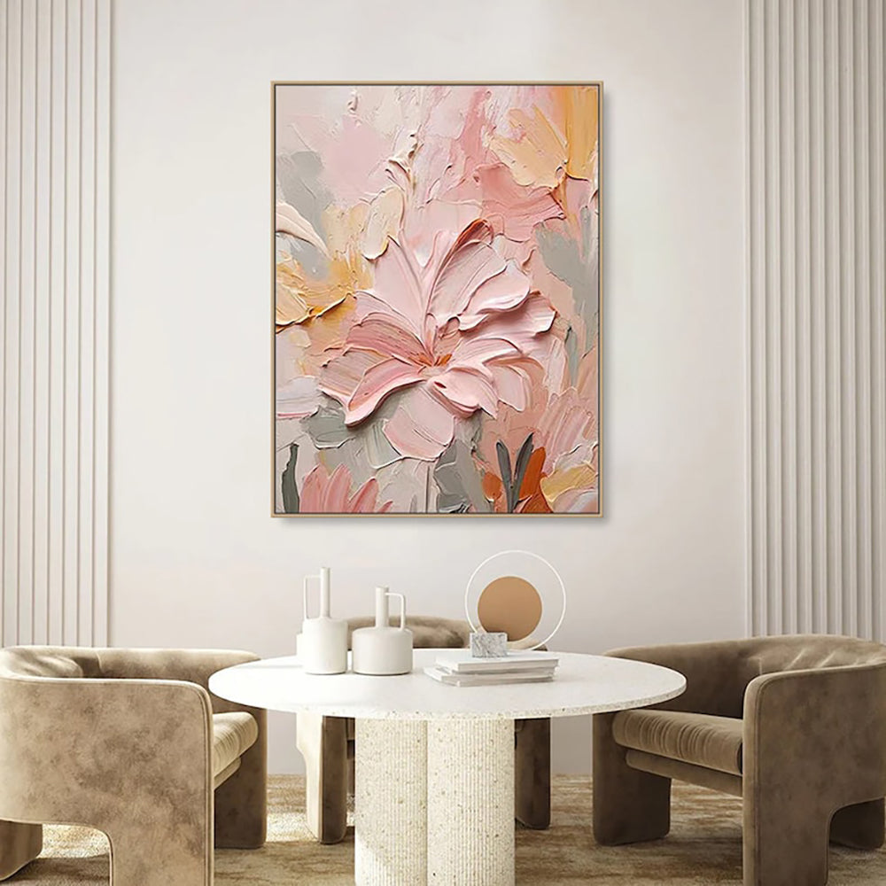 Thick Texture Floral Oil Painting