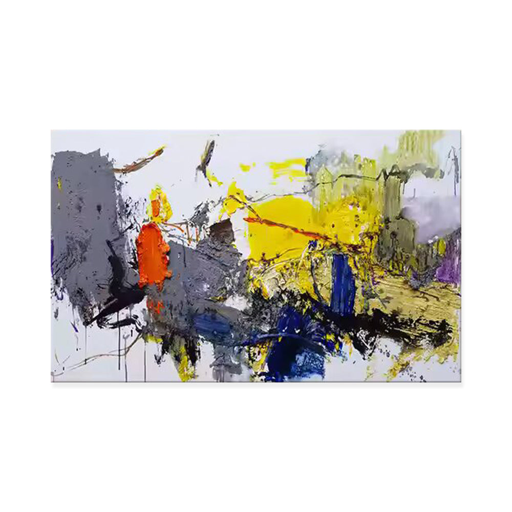 Neutral Abstract Texture Oil Painting