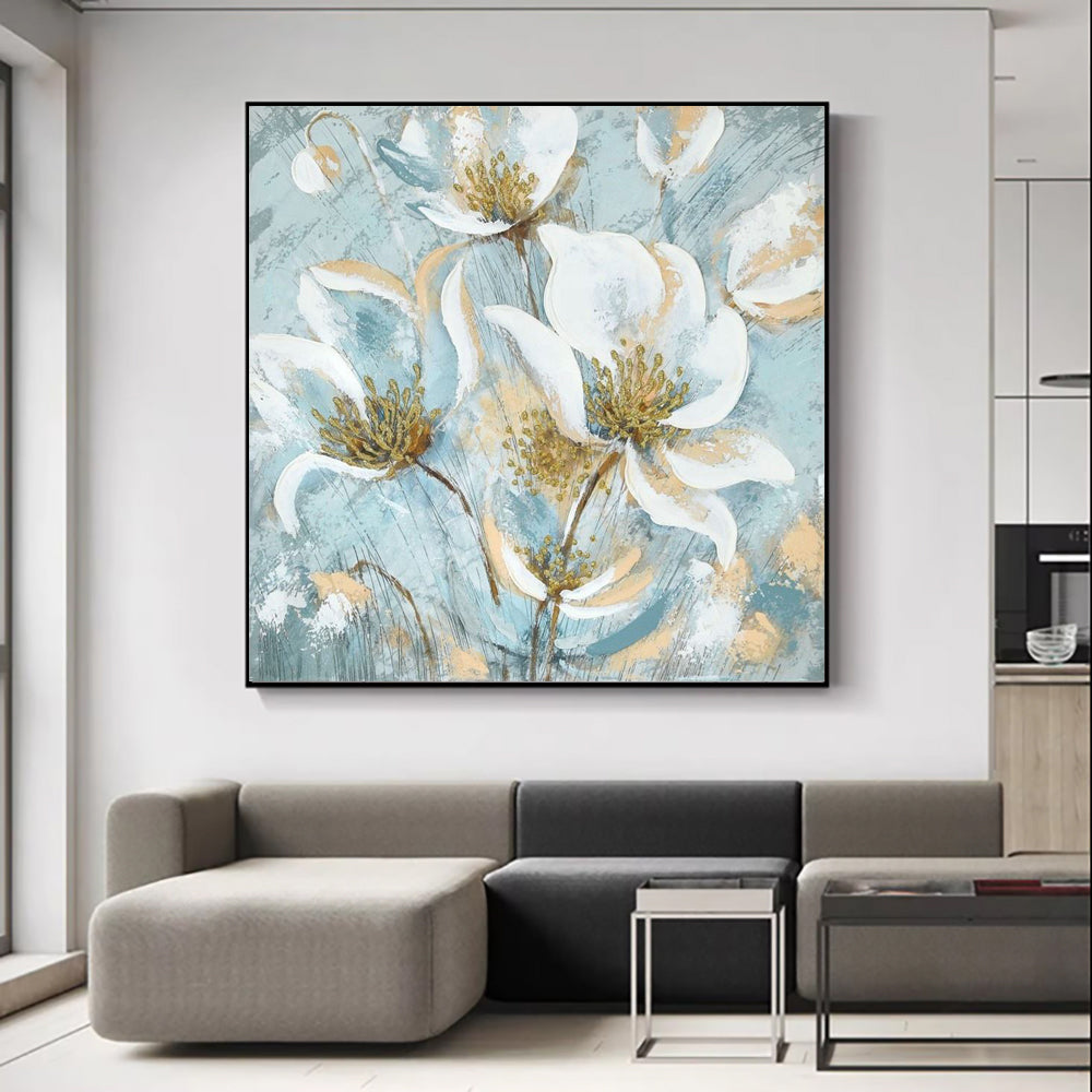 Abstract Jasmine Oil Painting