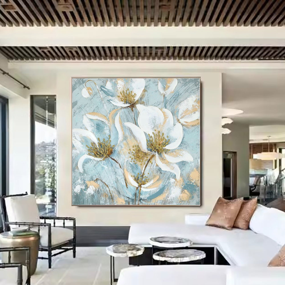 Abstract Jasmine Oil Painting