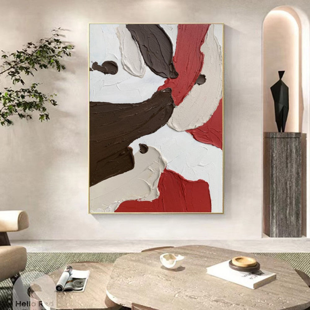 Abstract Color Block Texture Oil Painting