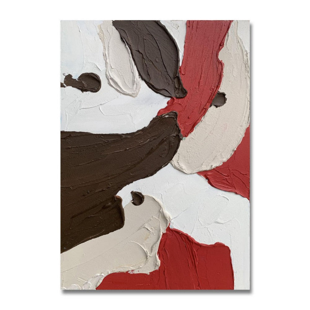Abstract Color Block Texture Oil Painting