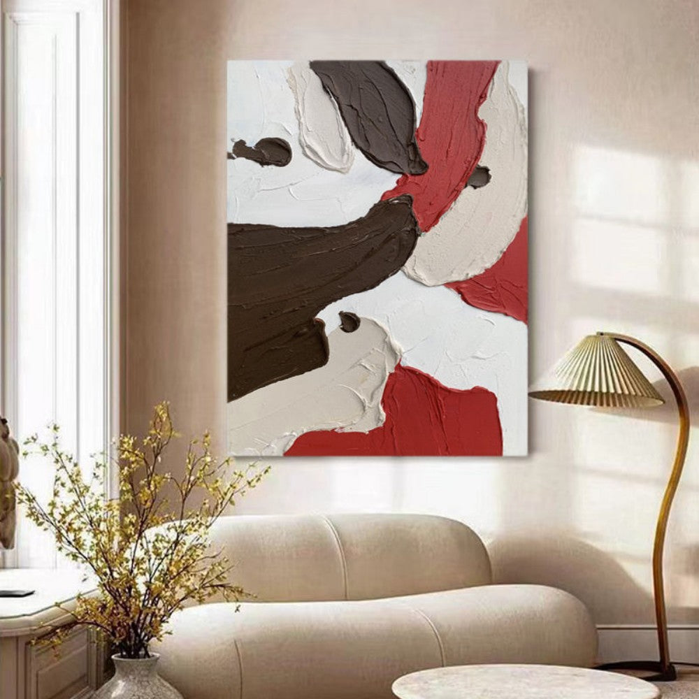 Abstract Color Block Texture Oil Painting