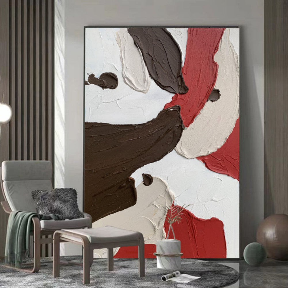 Abstract Color Block Texture Oil Painting